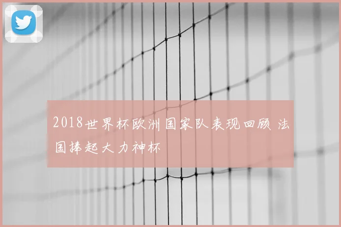 2018世界杯欧洲国家队表现回顾 法国捧起大力神杯